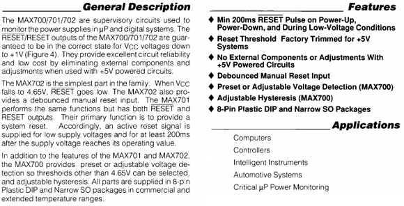 MAX700C/D
