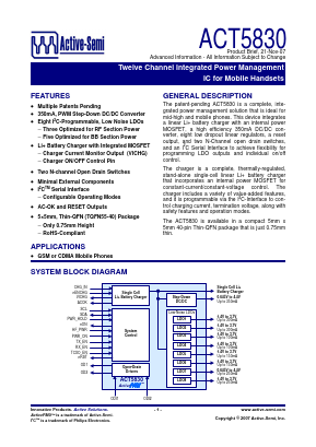 ACT5830 Datasheet PDF Active-Semi, Inc