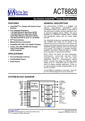 ACT8828QJ250-T Datasheet PDF Active-Semi, Inc