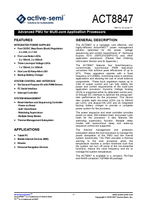 ACT8849QM614-T Datasheet PDF Active-Semi, Inc