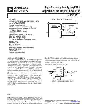 ADP3334ACPZ-REEL7 Datasheet PDF Analog Devices