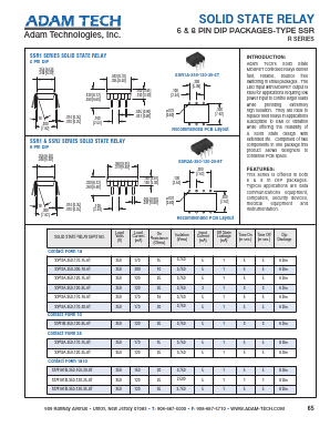 SSR1A-250-170-15-6T Datasheet PDF Adam Technologies, Inc.
