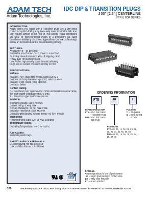 FDP16G Datasheet PDF Adam Technologies, Inc.