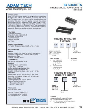 ICS308T Datasheet PDF Adam Technologies, Inc.
