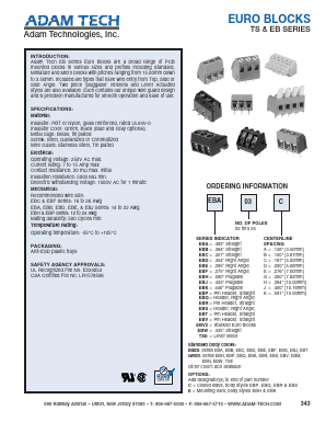 TSE03D Datasheet PDF Adam Technologies, Inc.