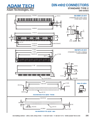 DIN-96MR-L33-A1C1 Datasheet PDF Adam Technologies, Inc.