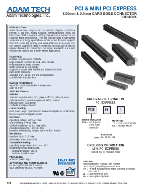 PCIE98SM Datasheet PDF Adam Technologies, Inc.