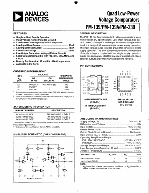 PM139ARC/883 Datasheet PDF Analog Devices