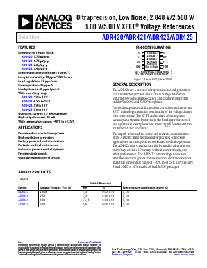 ADR420 Datasheet PDF Analog Devices