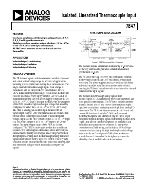 7B47-B-10-2 Datasheet PDF Analog Devices