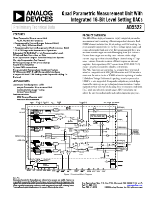 AD5522 Datasheet PDF Analog Devices
