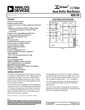 AD8159 Datasheet PDF Analog Devices