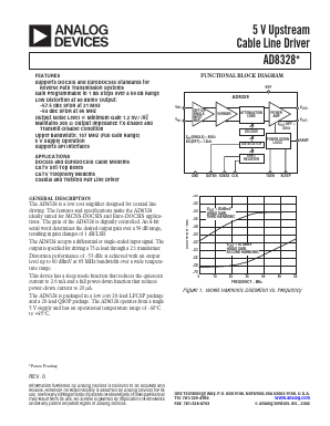 AD8328ACP-REEL Datasheet PDF Analog Devices
