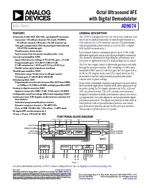 AD9674 Datasheet PDF Analog Devices
