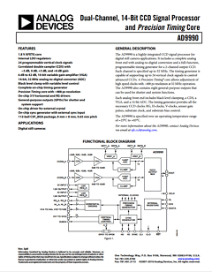 AD9990 Datasheet PDF Analog Devices