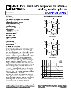 ADCMP343 Datasheet PDF Analog Devices