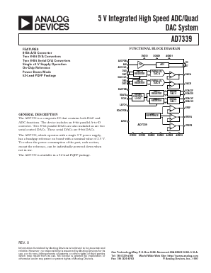 AD7339 Datasheet PDF Analog Devices