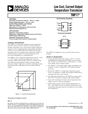 TMP17 Datasheet PDF Analog Devices