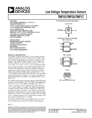 TMP37GRT Datasheet PDF Analog Devices