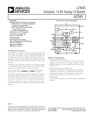 AD7869AQ Datasheet PDF Analog Devices