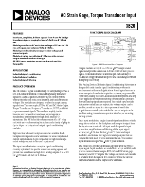 3B20-01 Datasheet PDF Analog Devices