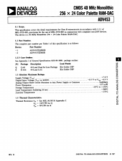 ADV453TQ_883B Datasheet PDF Analog Devices