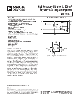 ADP3335 Datasheet PDF Analog Devices