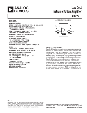 AD622AN Datasheet PDF Analog Devices