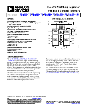 ADUM4470 Datasheet PDF Analog Devices