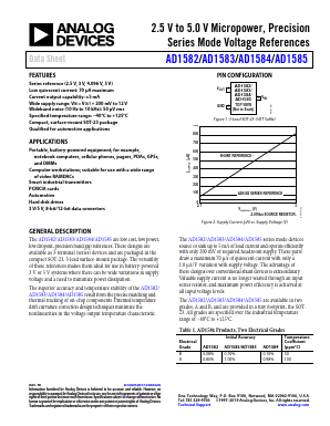 AD1582 Datasheet PDF Analog Devices