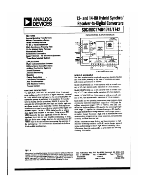 RDC1741541B Datasheet PDF Analog Devices