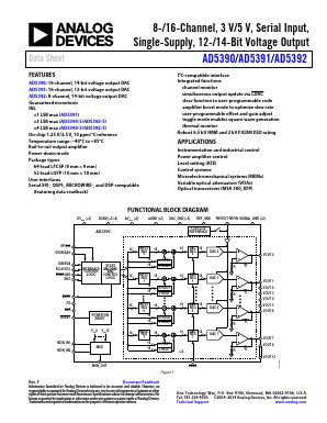 AD5390BCPZ-3 Datasheet PDF Analog Devices
