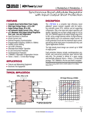 LTM4656 Datasheet PDF Analog Devices