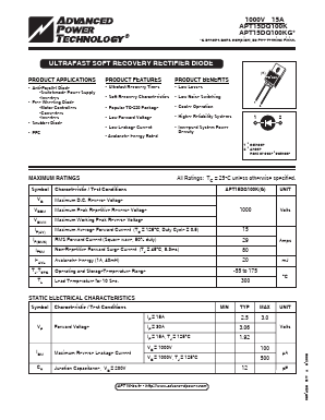 APT15DQ100K Datasheet PDF Advanced Power Technology