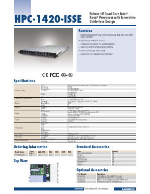 HPC-1420-ISSE Datasheet PDF Advantech Co., Ltd.