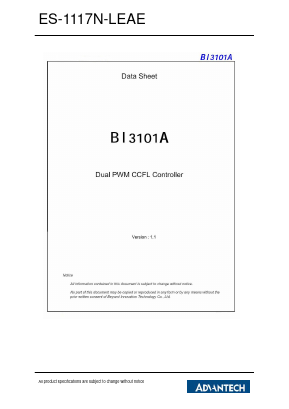 ES-1117N-LEAE Datasheet PDF Advantech Co., Ltd.