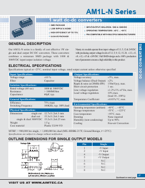 AM1L-0309SH30-N Datasheet PDF AIMTEC