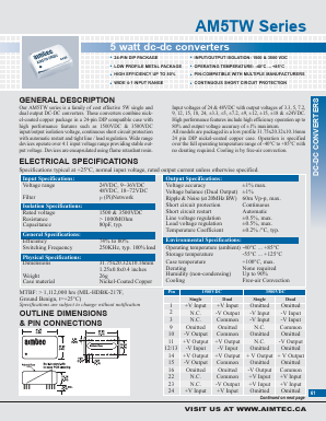 AM5TW-4803DH35 Datasheet PDF AIMTEC