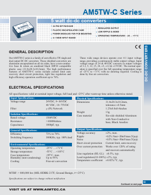 AM5TW-2412DC Datasheet PDF AIMTEC