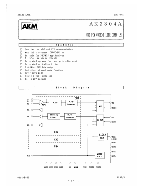 AKD2034 Datasheet PDF  Asahi Kasei Microdevices