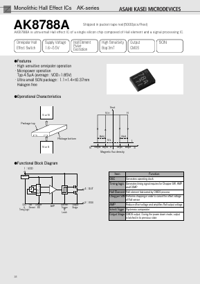 AK8788A Datasheet PDF  Asahi Kasei Microdevices