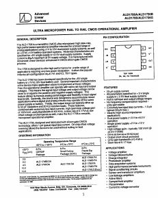 ALD1706Z Datasheet PDF Advanced Linear Devices
