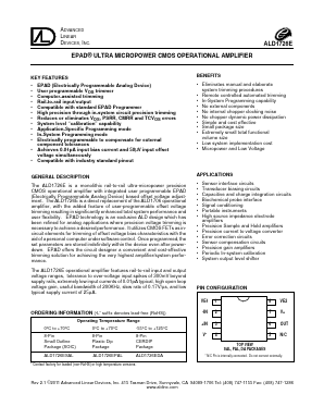 ALD1726E Datasheet PDF Advanced Linear Devices