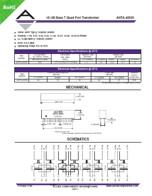 AHTA-4003S Datasheet PDF Allied Components International