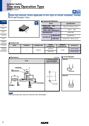 SPVC1 Datasheet PDF ALPS ELECTRIC CO.,LTD.