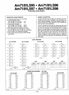 AM81LS95X Datasheet PDF Advanced Micro Devices