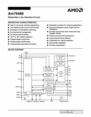AM79489 Datasheet PDF Advanced Micro Devices