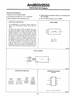 AM2533V Datasheet PDF Advanced Micro Devices