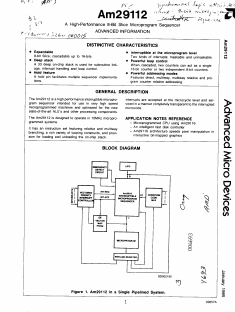 AM29118 Datasheet PDF Advanced Micro Devices