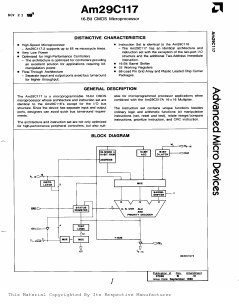 AM29C117-1GC Datasheet PDF Advanced Micro Devices